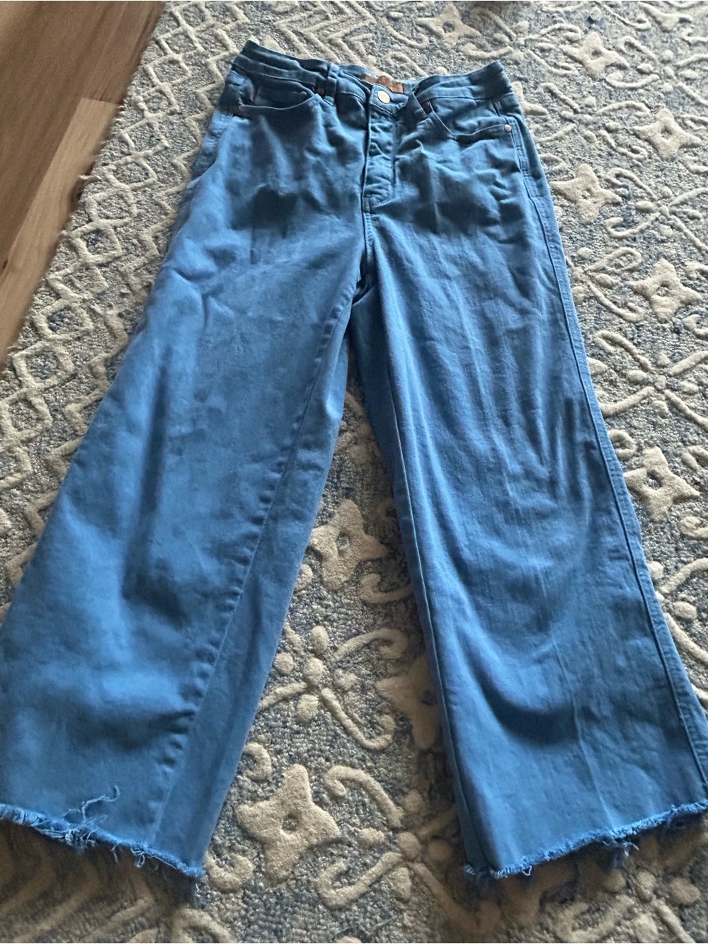Wide Leg Blue Denim Jeans- size 9/29